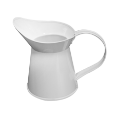 Cana decorativa metalica FERONYA de gradina culoare alba MN011637