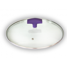 Capac din sticla termorezistenta 26cm mov MN0183133