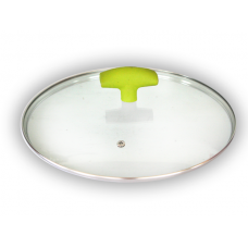 Capac din sticla termorezistenta 24cm verde MN0183141