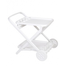 Carucior EVO pentru deservire din masa plastica culoare alba