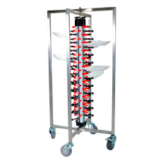 RAKI Carucior transport pentru 48 farfurii, 73x73xh126cm