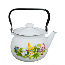 RAKI AVANTA Ceainic emailat cu capac 2L otel carbon 