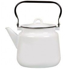 Ceainic emailat 3,5l, D14cm, RAKI, din otel carbon, cu capac, diferite culori