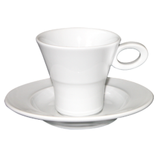 Ceasca cu farfurioara din portelan 100 ml pentru cafea