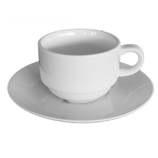 Ceasca cu farfurioara din portelan 180 ml