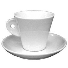 Ceasca cu farfurioara din portelan 70ml