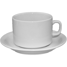 Ceasca cu farfurioara din portelan pentru cafea 90ml