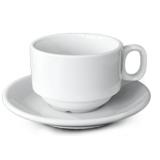 Ceasca cu farfurioara din portelan pentru ceai 280ml