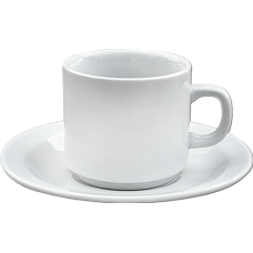 Ceasca cu farfurioara din portelan pentru ceai 320ml