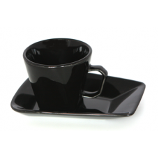 Ceasca cu farfurioara 170ml MN012135 culoare neagra