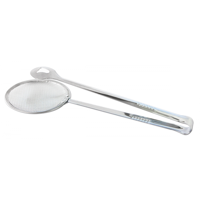 Cleste inox pentru servit cu sita pentru cartofi prajiti MN0198448