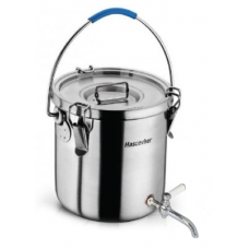 Container, bidon inox cu robinet si capac pentru transportarea bauturilor calde D24x24cm 11L