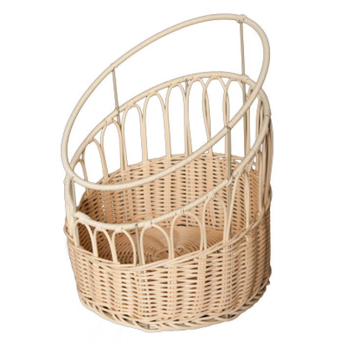 Cos rotund baghete, paine 33xh21,5xH39cm, RAKI crem