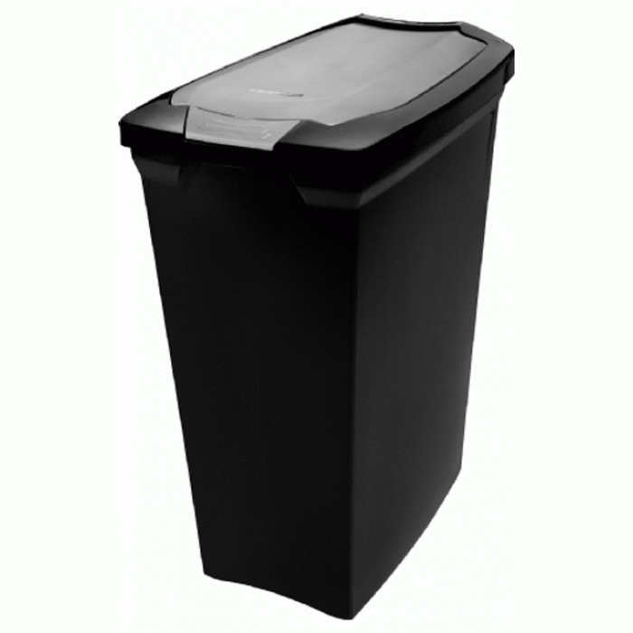 Cos gunoi PUSH negru SANREMO 15lt MN011984