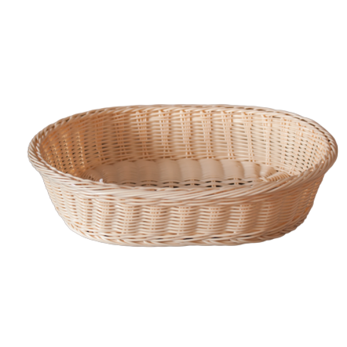 Cos oval servire paine RAKI 41x31x9cm, crem