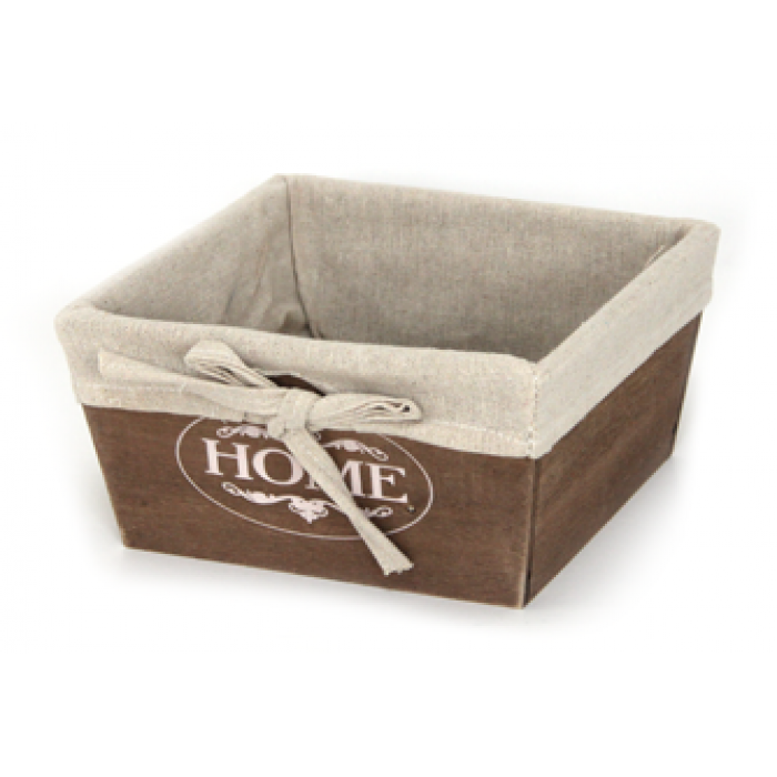 Cos paine lemn textil RAKI 19x19x9,5cm maro MN0193779
