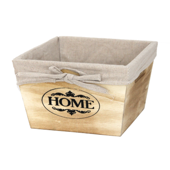 Cos paine lemn textil RAKI 20x20x12,5cm MN0193763