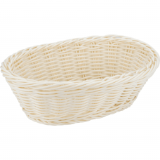 Cos oval servire paine RAKI 23,5x15x7cm, crem