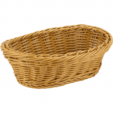 Cos paine oval servire RAKI 23,5x15x7cm, maro