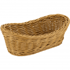 Cos paine oval servire RAKI 25x15x8cm, maro