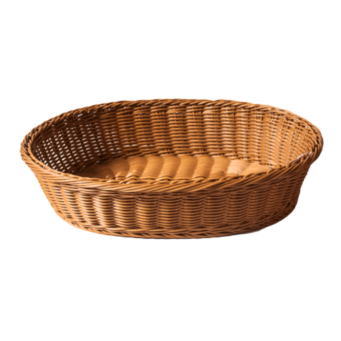 Cos paine oval servire RAKI 41x31x9cm, maro