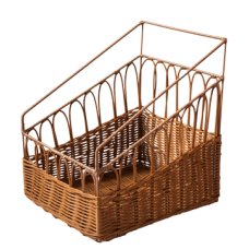 Cos patrat pentru baghete, paine, patiserie, brutarie, 56x36xh16cm RAKI maro