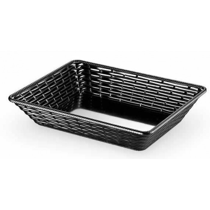Cos rectangular paine, fructe, melamina, RAKI HENA, 37x27xh8cm, negru