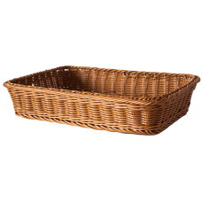 Cos dreptunghiular patiserie, brutarie RAKI 40x28,5x7cm, maro