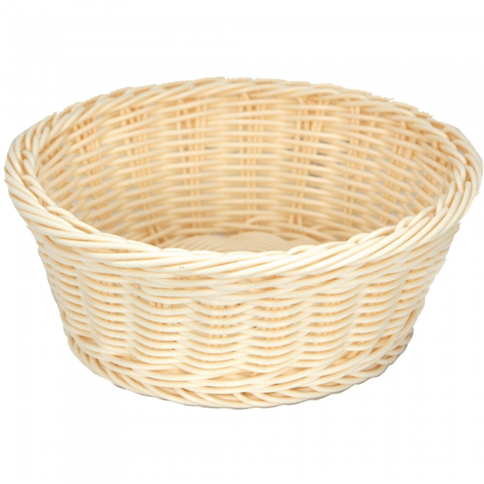 Cos rotund pentru baghete, paine RAKI 23x8cm, crem