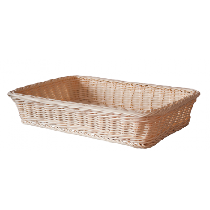 Cos servire paine dreptunghiular RAKI 40x28,5x7cm, crem