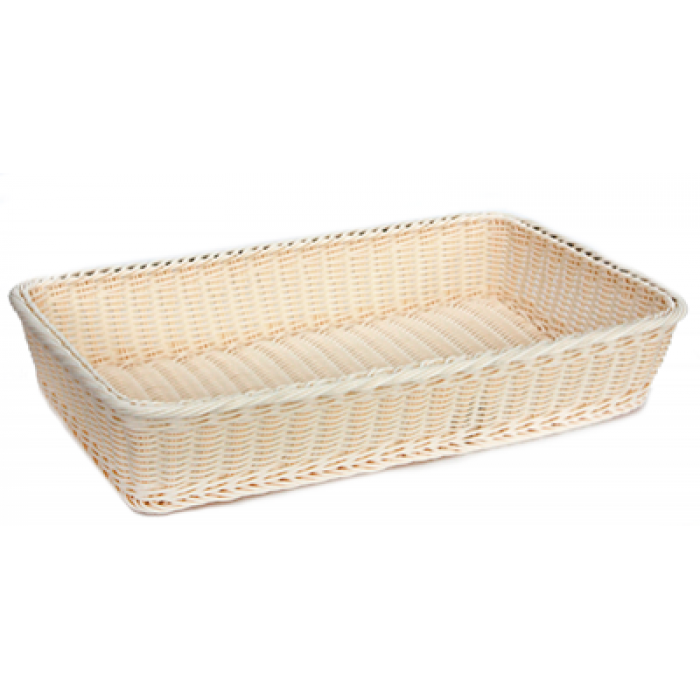 Cos servire paine dreptunghiular RAKI 53x31,5x9cm, crem