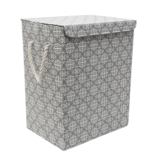 Cos textil rufe baie pliabil dreptunghiular RAKI TATUMBLA 40x30xH50cm gri MN0188138