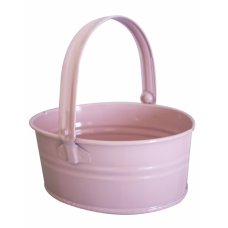 Cosulet metalic decorativ FERONYA de gradina culoare roz MN011657