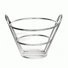 Cosulet servire conus RAKI, D11xh13cm, crom