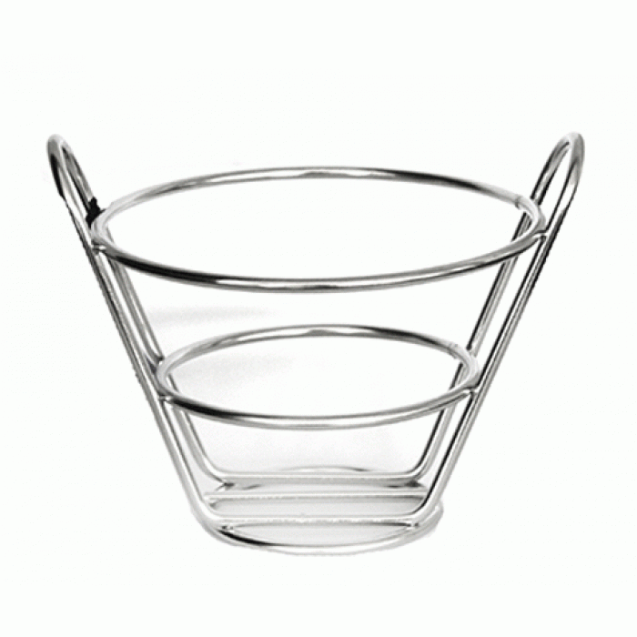Cosulet servire conus RAKI, D11xh13cm, crom
