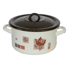 Cratita emailata cu capac RAKI Rustica 22cm 4,6lt