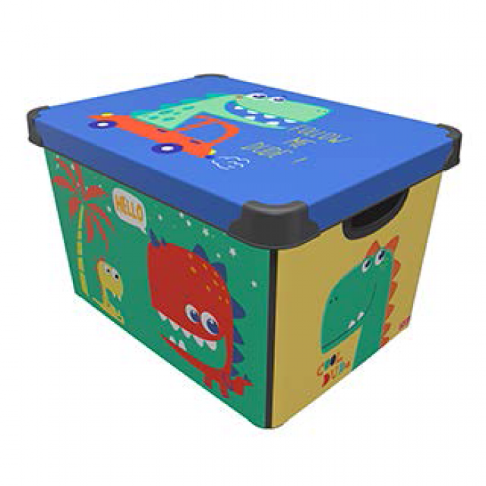 Cutie depozitare plastic cu capac RAKI 20lt 23x30x40cmcm XLDUDE MN0151594