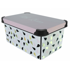 Cutie depozitare plastic cu capac RAKI 5lt 19x28x13cm МLITTLE QUEEN MN0151603