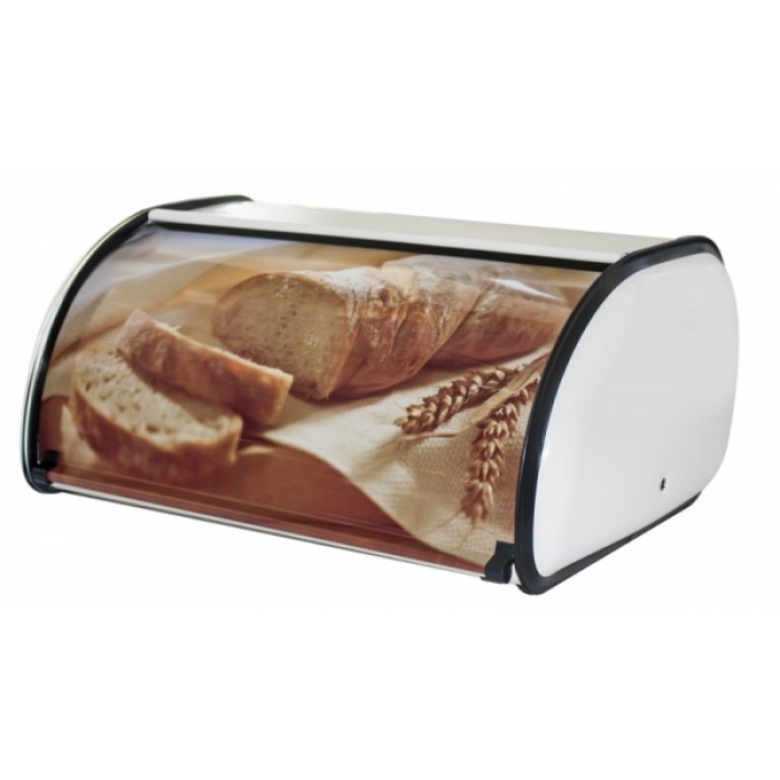 Cutie metalica paine cu décor mare 43,5x27,5x18,5cm MN018508