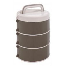 Caserola termica transport alimentar SIMONAGGIO SIMOTHERMO, 3 piese suprapozabile, 3x1,6l (MK405-CR)