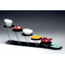 Display aperitiv bufet, cu 6 locuri, RAKI, 56x12xh16,5cm, acril