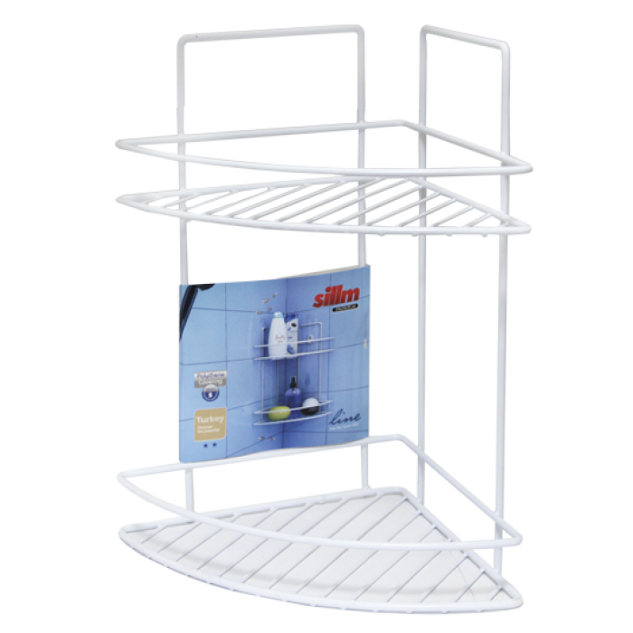 Etajera baie cu 2 nivele colt 26x23x35cm MN0157212
