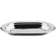 Farfurie ovala inox suport pahare 20cm MN0182167