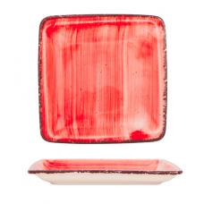 Farfurie patrata GURAL colectia RED 22x22cm MN0180427