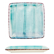 Farfurie patrata GURAL colectia TURQUOISE 17x17cm MN0180472
