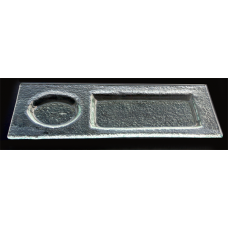 Farfurie RAKI pentru desert 2 compartimente 12x33cm alba MN0103193