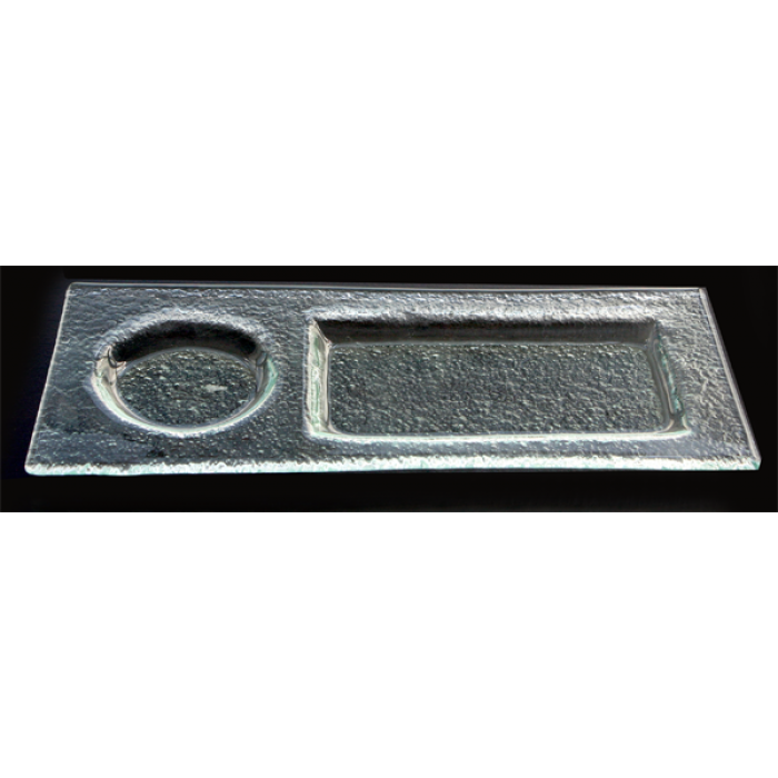 Farfurie RAKI pentru desert 2 compartimente 12x33cm alba MN0103193