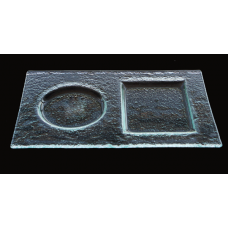 Farfurie RAKI pentru desert 2 compartimente 16x25cm alba MN0103187