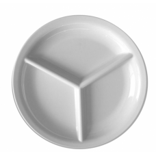 Farfurie rotunda cu 3 compartimente, RAKI, 24xh2,8cm, melamina