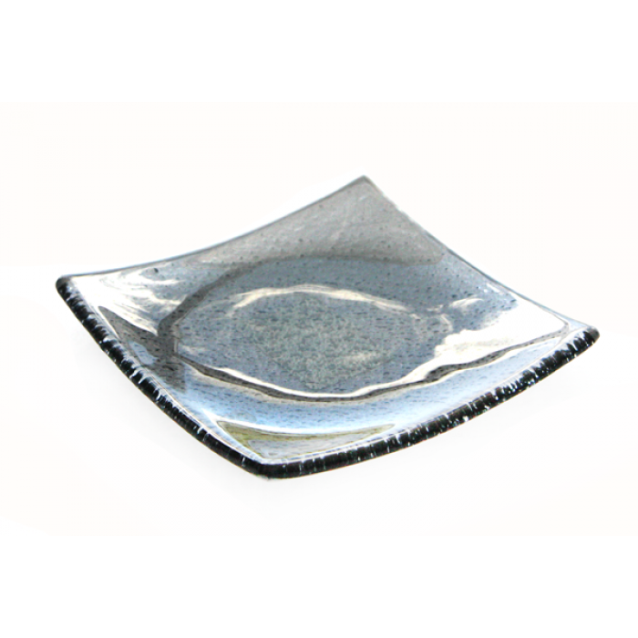 Farfurioara RAKI patrata aperetive,alune,fistic,migdale 10x10cm neagra MN0103216